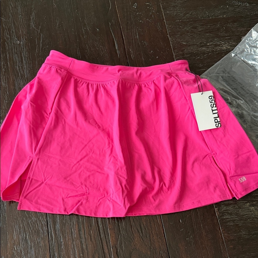 Splits59 Venus high rise Hot Pink Athletic Skirt - Picture 3 of 7